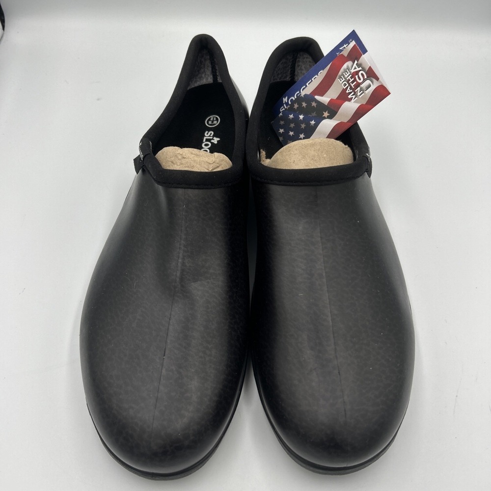 Sloggers Waterproof Work Shoe Men's Size 12 Slip On Garden Rain Black New No Box